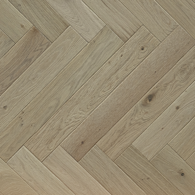CD Grade Brushed Broken Edge Oak Herringbone Engineered Flooring UV Lacquer │ AMUER AM-23