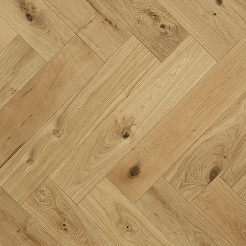 Natural Oak 120mm Click Herringbone Engineered Flooring — AM-26