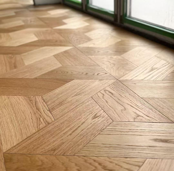 Mansion Weave Oak Parquet Engineered Flooring Wax Oil AB Grade │ AMUER AM-89