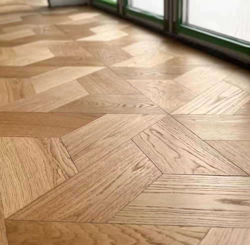 Mansion Weave Oak Parquet Flooring Wax Oil AB Grade | AMUER AM-89