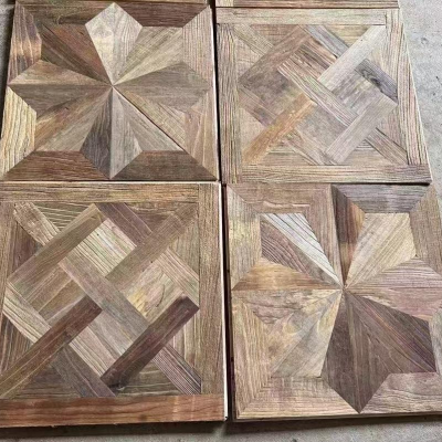 Elm Geometric Parquet Engineered Flooring 600×600mm Natural Oil CD Grade │ AMUER EL-04