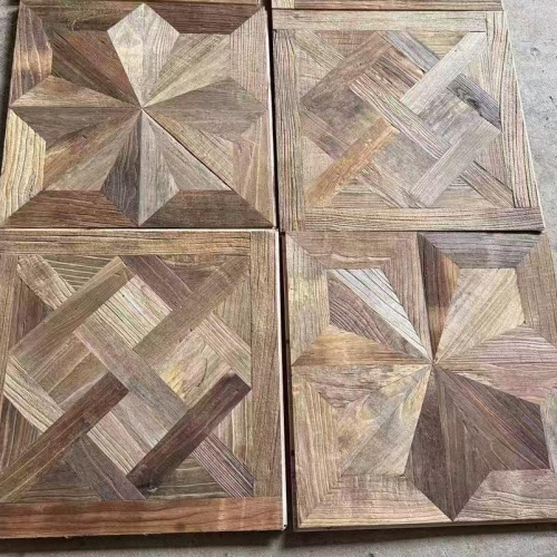 EL-04 Elm Geometric Parquet Engineered Flooring — 600×600mm, CD Grade, Natural Oil
