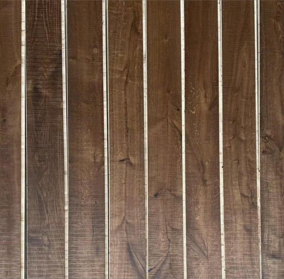 Saw Mark Smoked Oak Engineered Flooring 150mm DEF Grade UV Lacquer │ AMUER DS-03