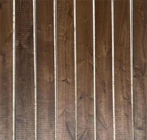 DS-03 Saw Mark Smoked Oak Long Plank Flooring — 150mm, DEF Grade, UV Lacquer