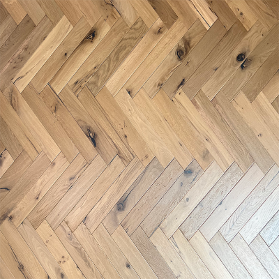 White Oil Smoked Herringbone Flooring EF Grade | AMUER AC-11