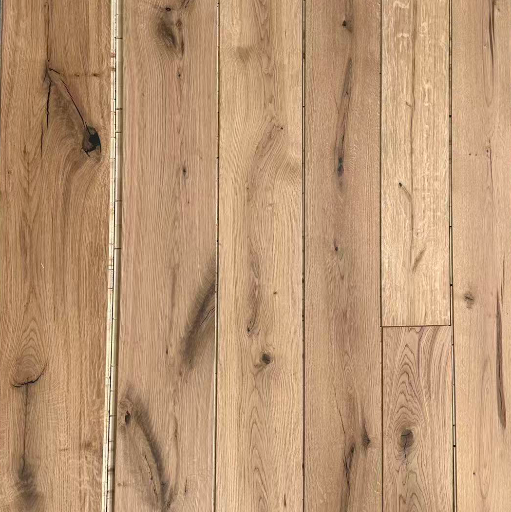 Natural Rustic Oak 220/240mm Wide Plank Engineered Flooring EF Grade — NC-04