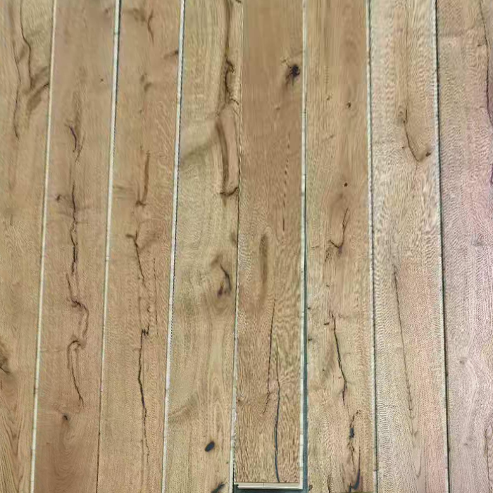 Live Sawn Oak Wide Plank Engineered Flooring 220/240mm Special Grade UV Lacquer │ AMUER NC-05