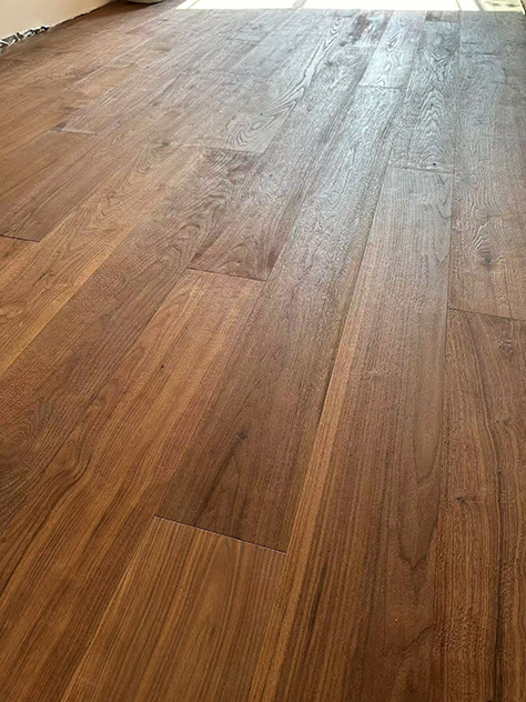 Embossed American Walnut 190mm Wide Plank Wax Oil Engineered Flooring — AW-07