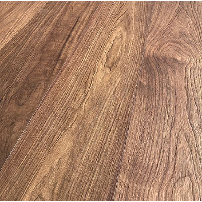AW-07 Embossed American Walnut Wide Plank Flooring — 190mm, CD Grade, Wax Oil