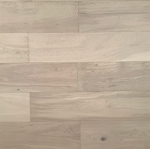 DL-711 — White Oak 190mm Long Plank Engineered Flooring Light Wire-Brushed