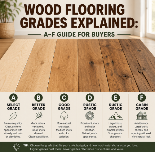 Wood Flooring Grades Explained: A–F Guide for Buyers