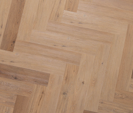 The Herringbone SPC flooring Golden Oak  light  herringbone texture