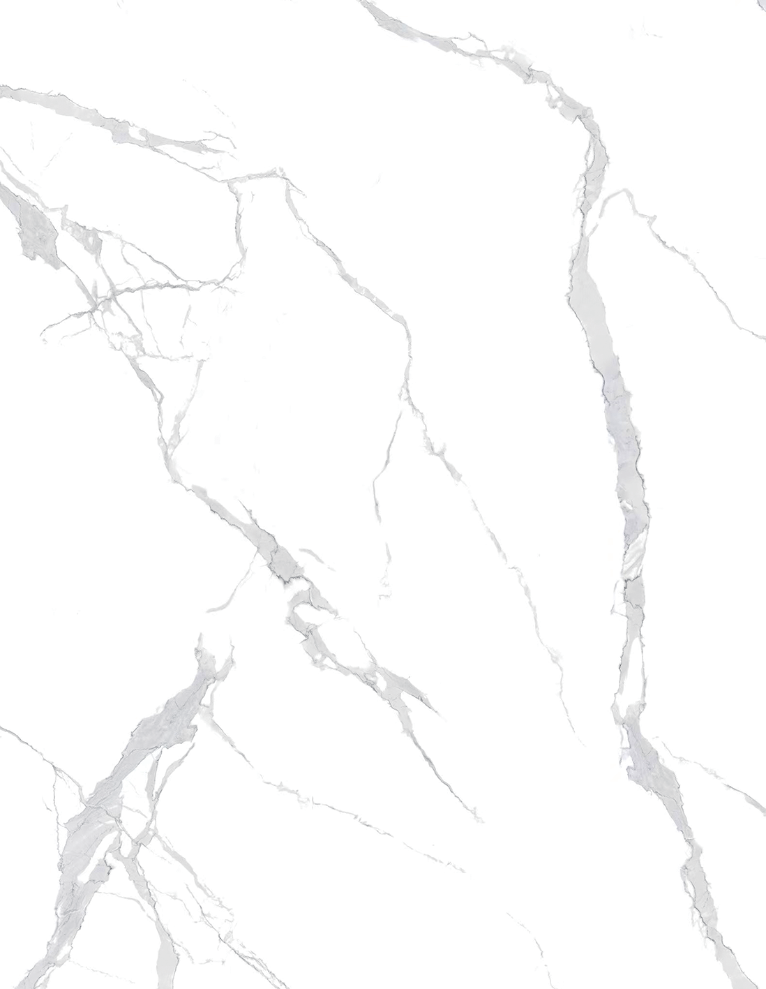 SPC wall panel Carrara White pure white marble texture