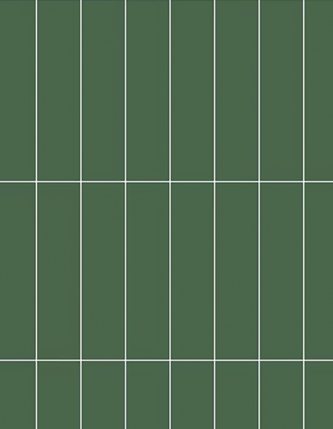 SPC wall panel Emerald Grid deep green with white grid pattern