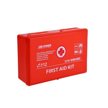DIN 13164 Car First Aid Kit | Hard Plastic Emergency Medical Box | Vehicle Safety OEM ODM Wholesale
