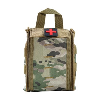 Tactical First Aid Kit | Camo Clamshell IFAK Pouch | OEM Wholesale