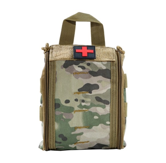 Tactical First Aid Kit | Camo Clamshell IFAK Pouch | OEM Wholesale