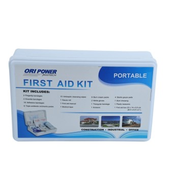 Portable First Aid Kit | Plastic Case for Office & Workplace | OEM