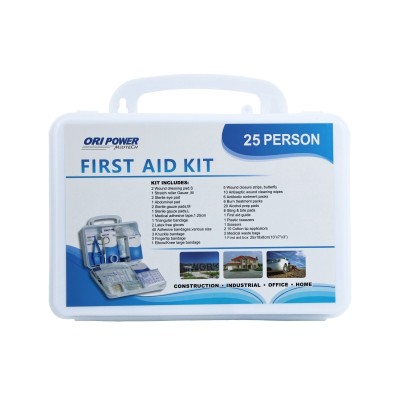 25 Person First Aid Kit | Workplace Plastic Case | OEM Wholesale