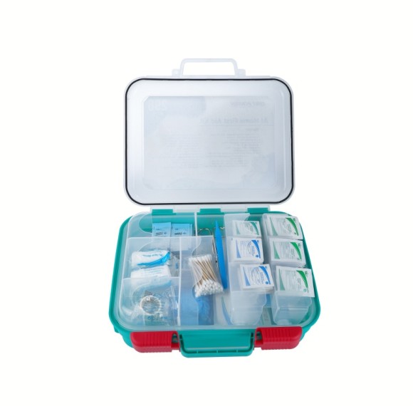 Home First Aid Kit | 296-Piece Plastic Case | Family Emergency OEM Supply
