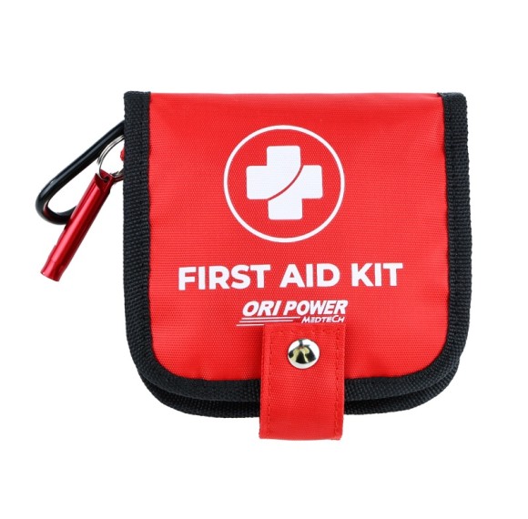 Mini Kids First Aid Kit | Portable Waterproof Medical Pouch with Carabiner | Travel & OEM Supply