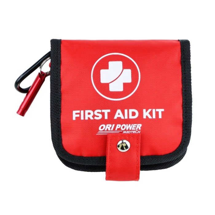 Mini Kids First Aid Kit | Portable Waterproof Medical Pouch with Carabiner | Travel & OEM Supply