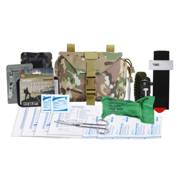 Tactical First Aid Kit | Camo MOLLE IFAK Pouch | OEM Wholesale