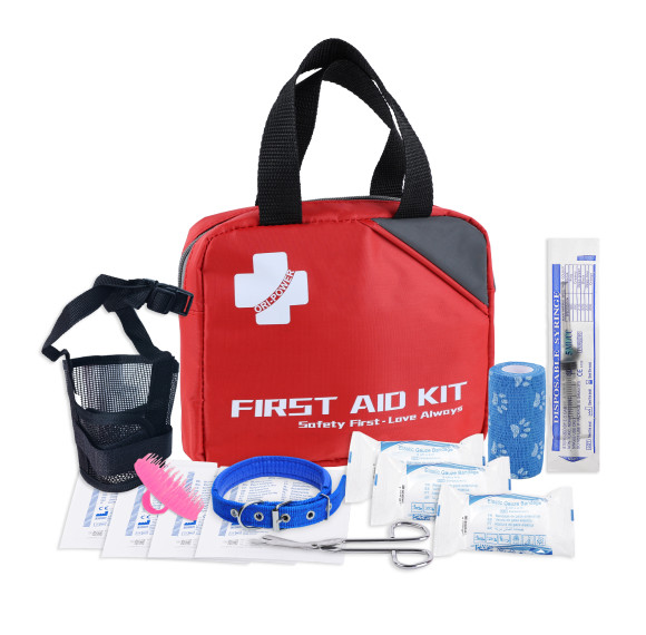 Pet First Aid Kit | Portable Oxford Bag | Dog & Cat Emergency OEM