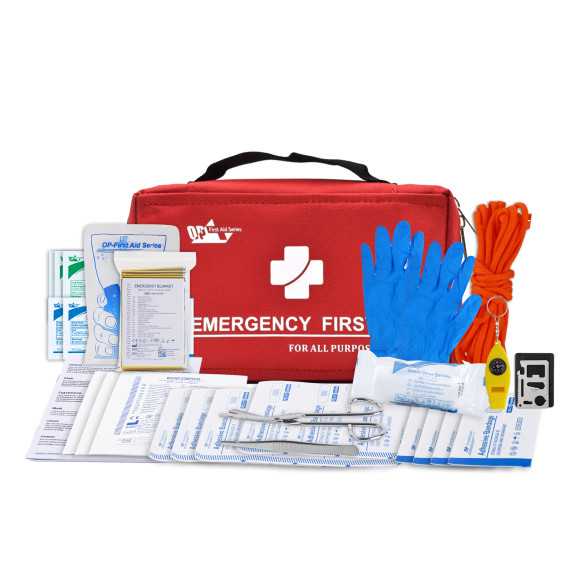 Outdoor Survival First Aid Kit | 20 cm Rescue Bag with Survival Tools
