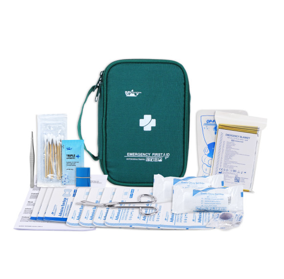 Outdoor First Aid Kit | Tick & Blister Care | Compact Travel Pouch