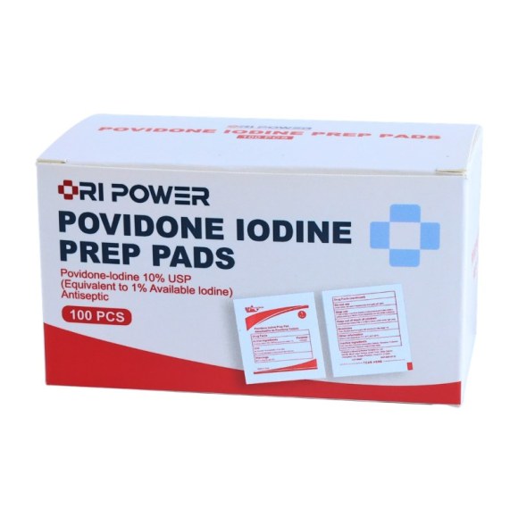 Povidone Iodine Prep Pads | 10% Solution | 100 Count | OEM Wholesale