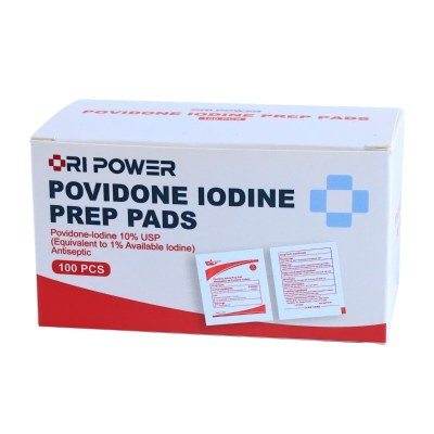 Povidone Iodine Prep Pads | 10% Solution | 100 Count | OEM Wholesale