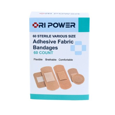 Flexible Fabric Bandages | Sterile Assorted Sizes | 60 Count | OEM