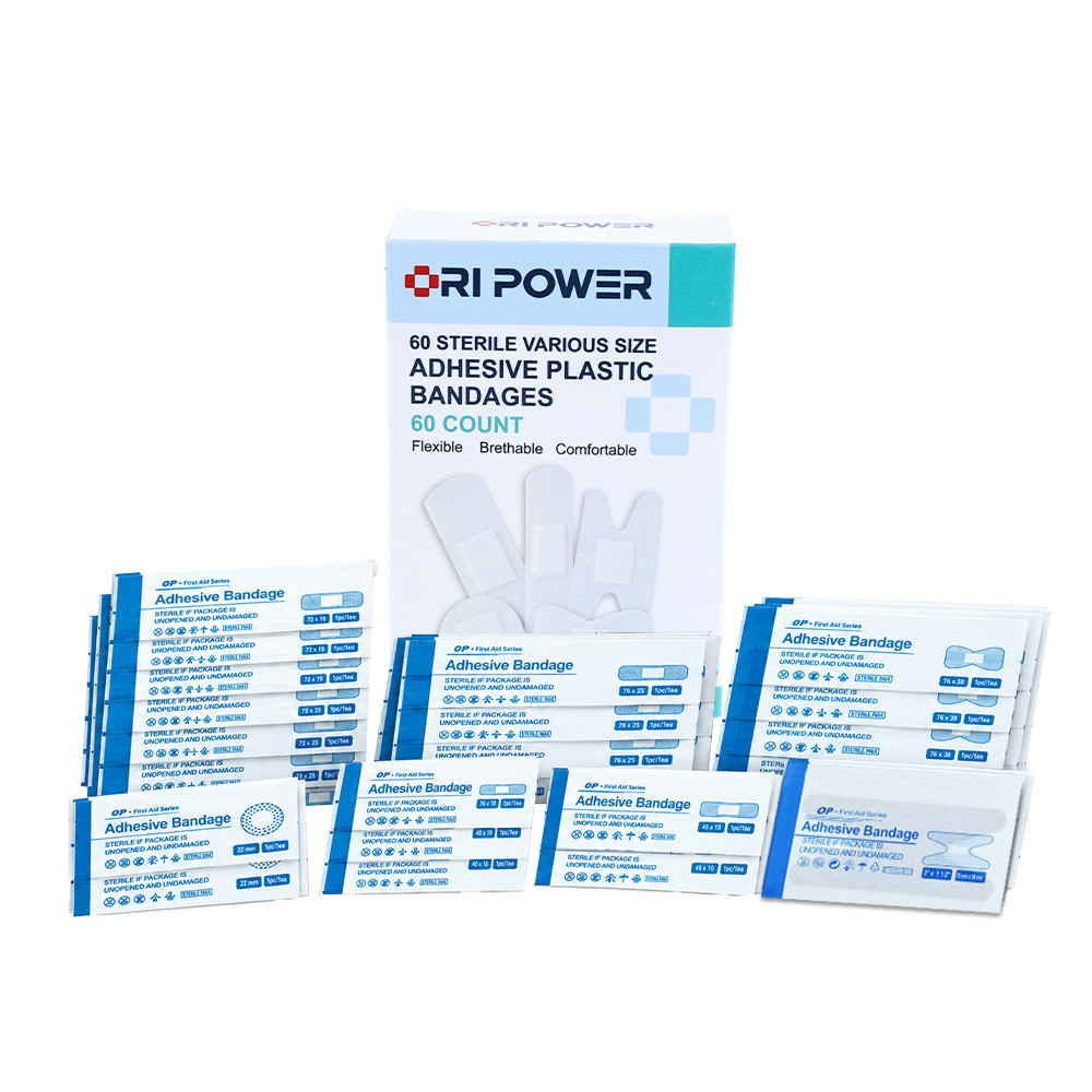 YL-006 Assorted PE Adhesive Bandages | Sterile & Breathable | 60 Count | OEM specification