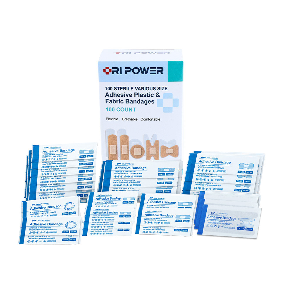 YL-008 Plastic & Fabric Bandages | Sterile Assortment | 100 Count | OEM specification