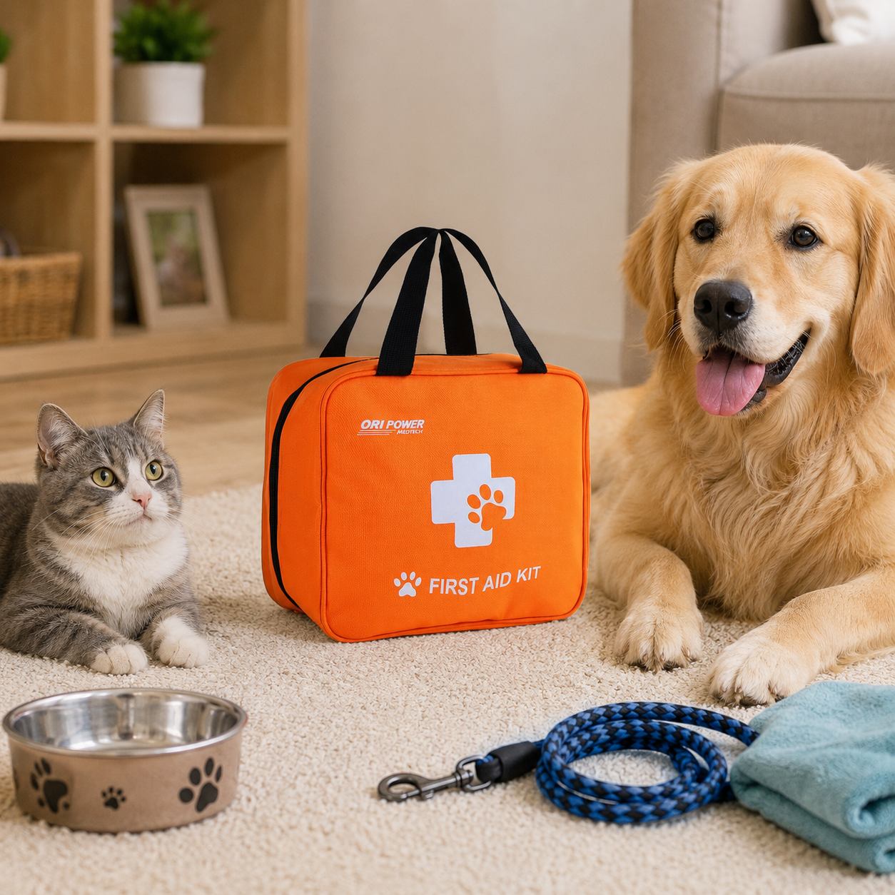 FA185-Pet Travel First Aid Bag application-1