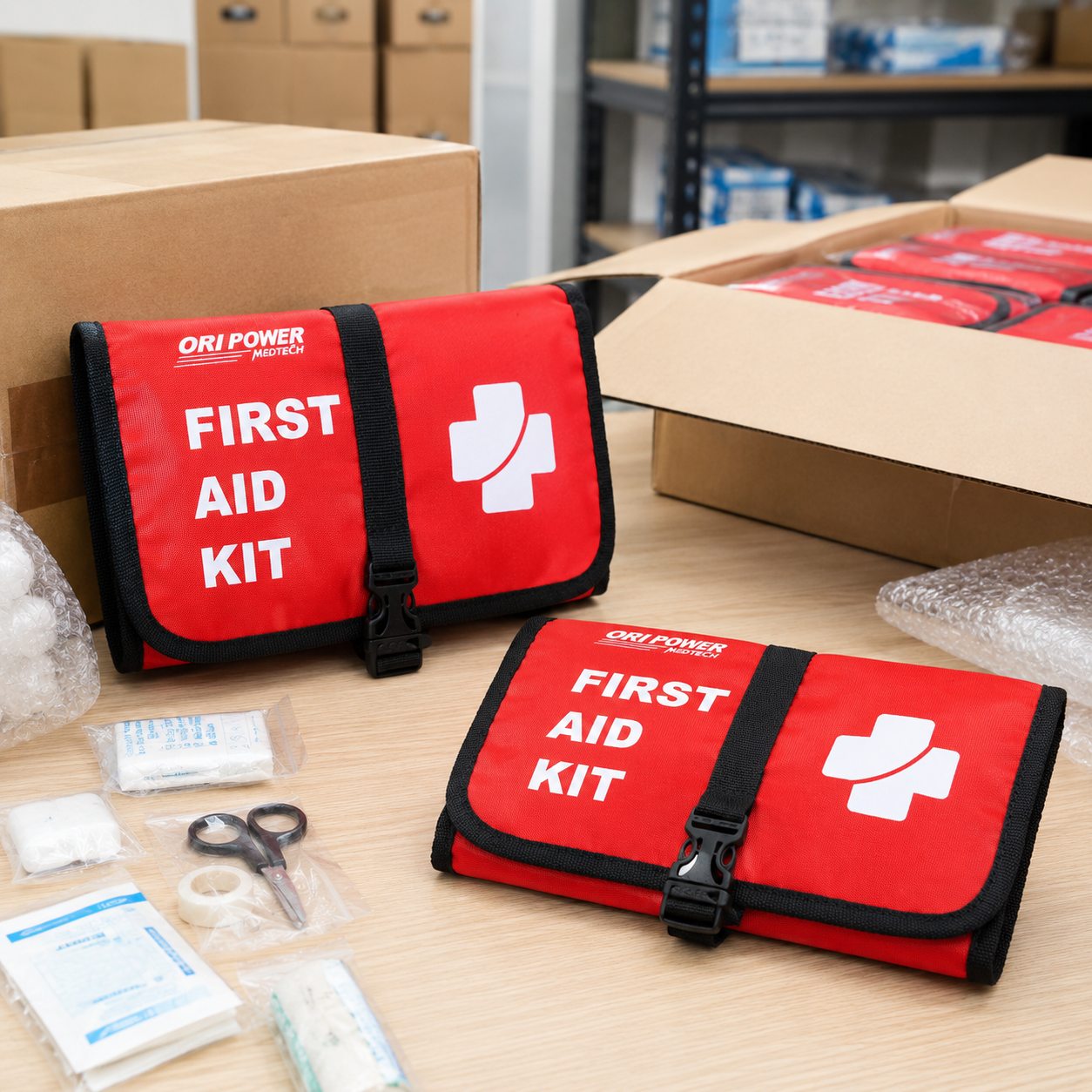 FA155-Roll Up First Aid Kit application-4