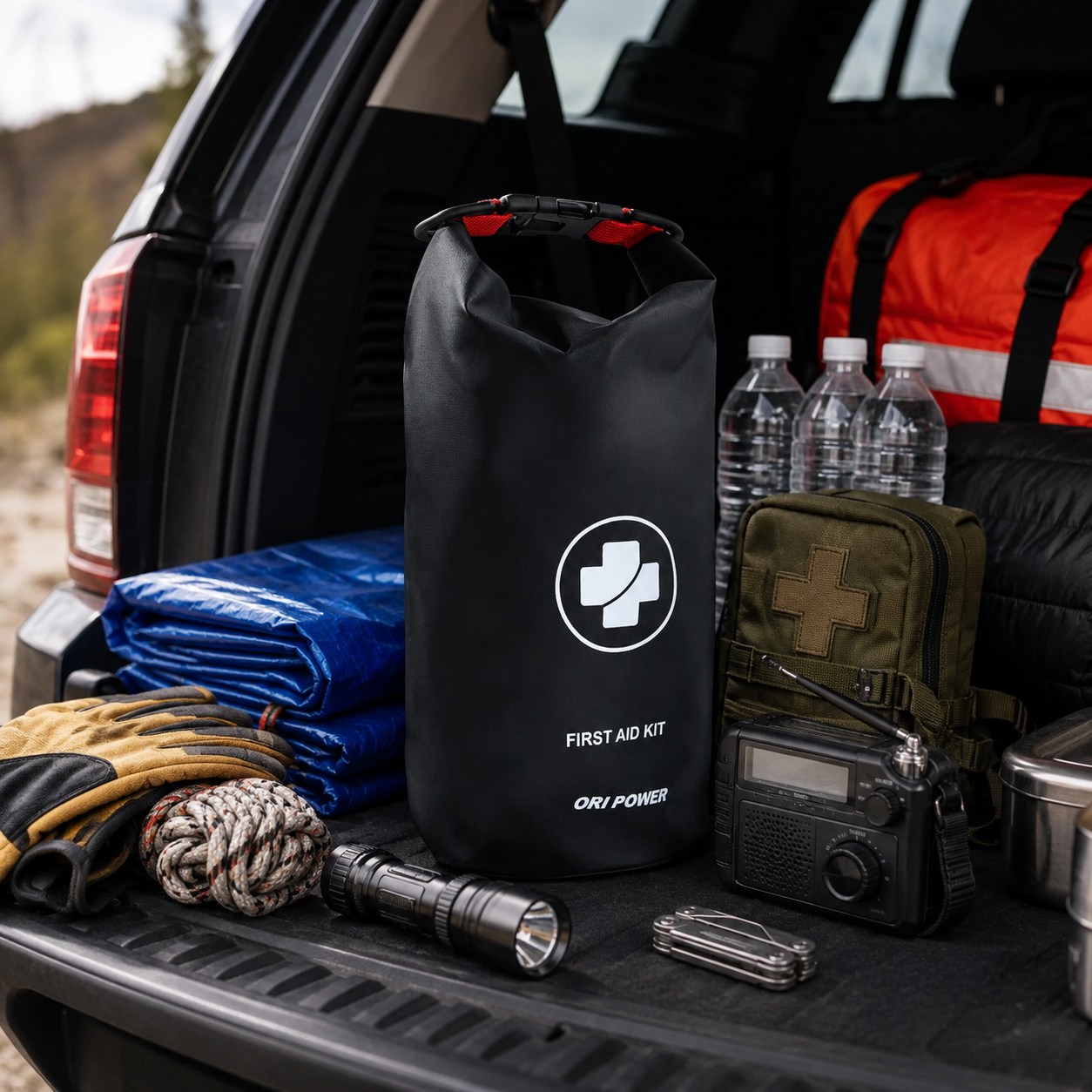 FA166-PVC Dry Bag First Aid Kit application-3