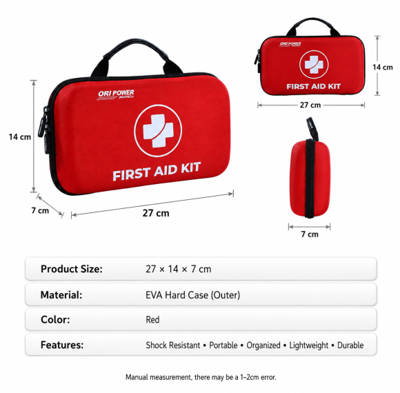 Outdoor First Aid Kit | Portable EVA Medical Case | Camping Hiking Emergency & OEM Supply