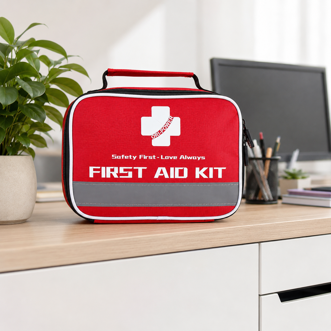 FA141 Reflective Safety First Aid Bag application-1