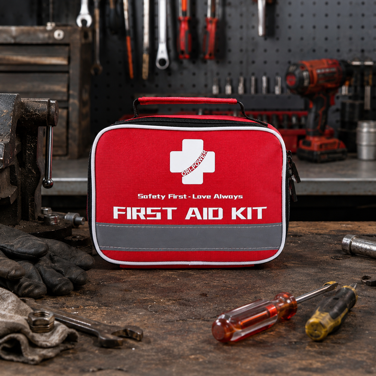 FA141 Reflective Safety First Aid Bag application-3
