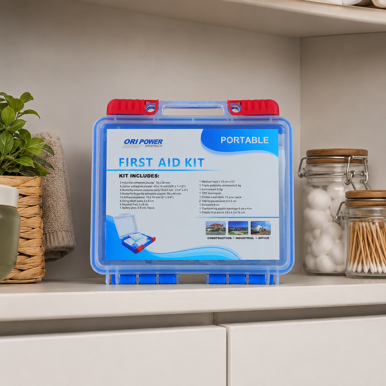 Home and Family Preparedness Plastic First Aid Box