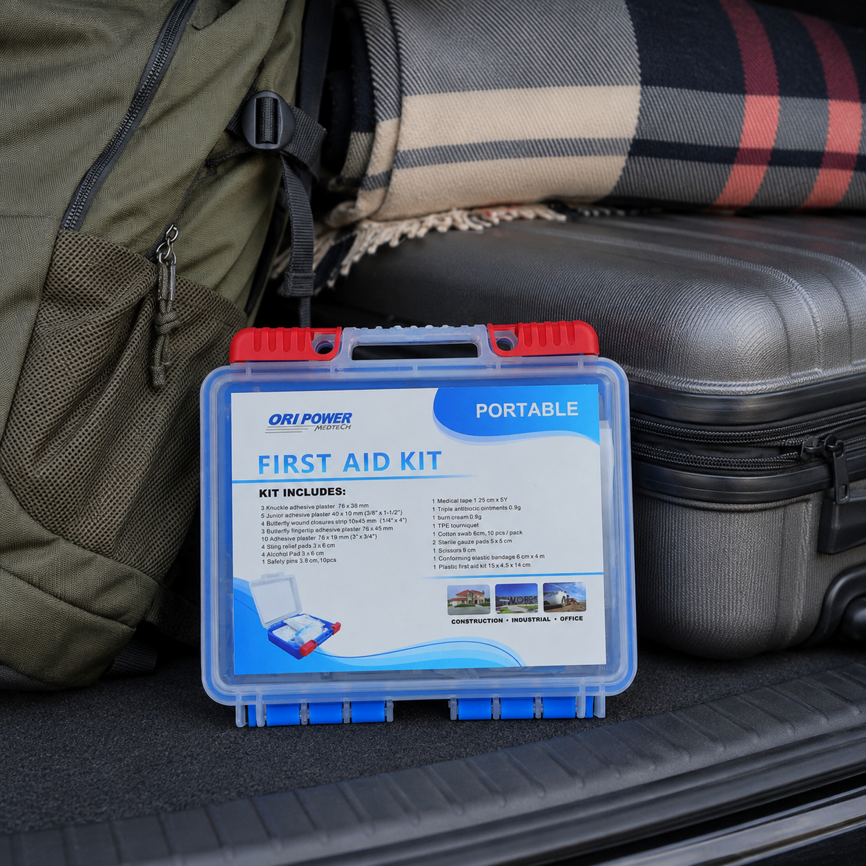 Car and Daily Travel Plastic First Aid Box