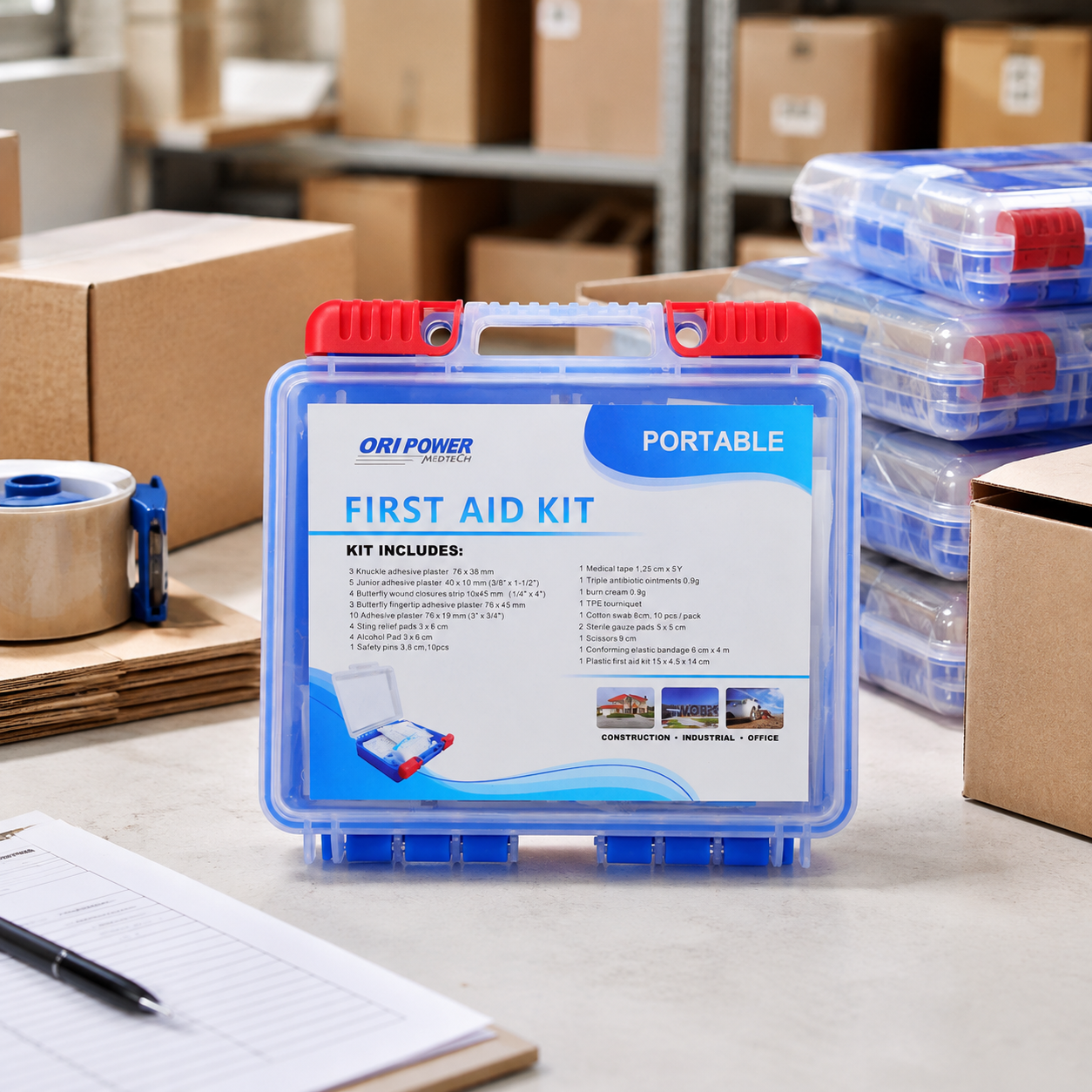 B2B Retail and Private Label Plastic First Aid Box