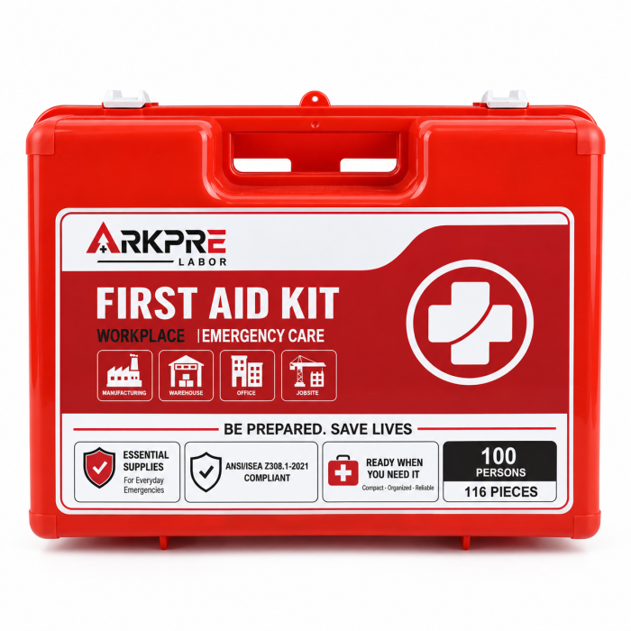 100 Person First Aid Kit | Large Workplace ABS Case | OEM/ODM