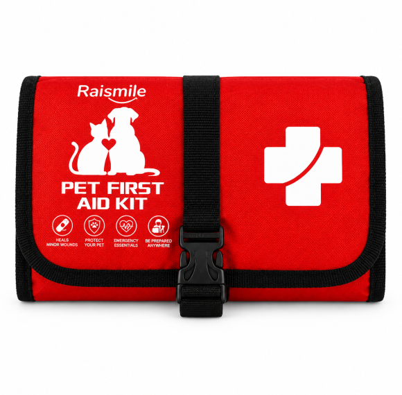 Pet First Aid Kit | 3-Fold Travel Emergency Organizer | OEM/ODM