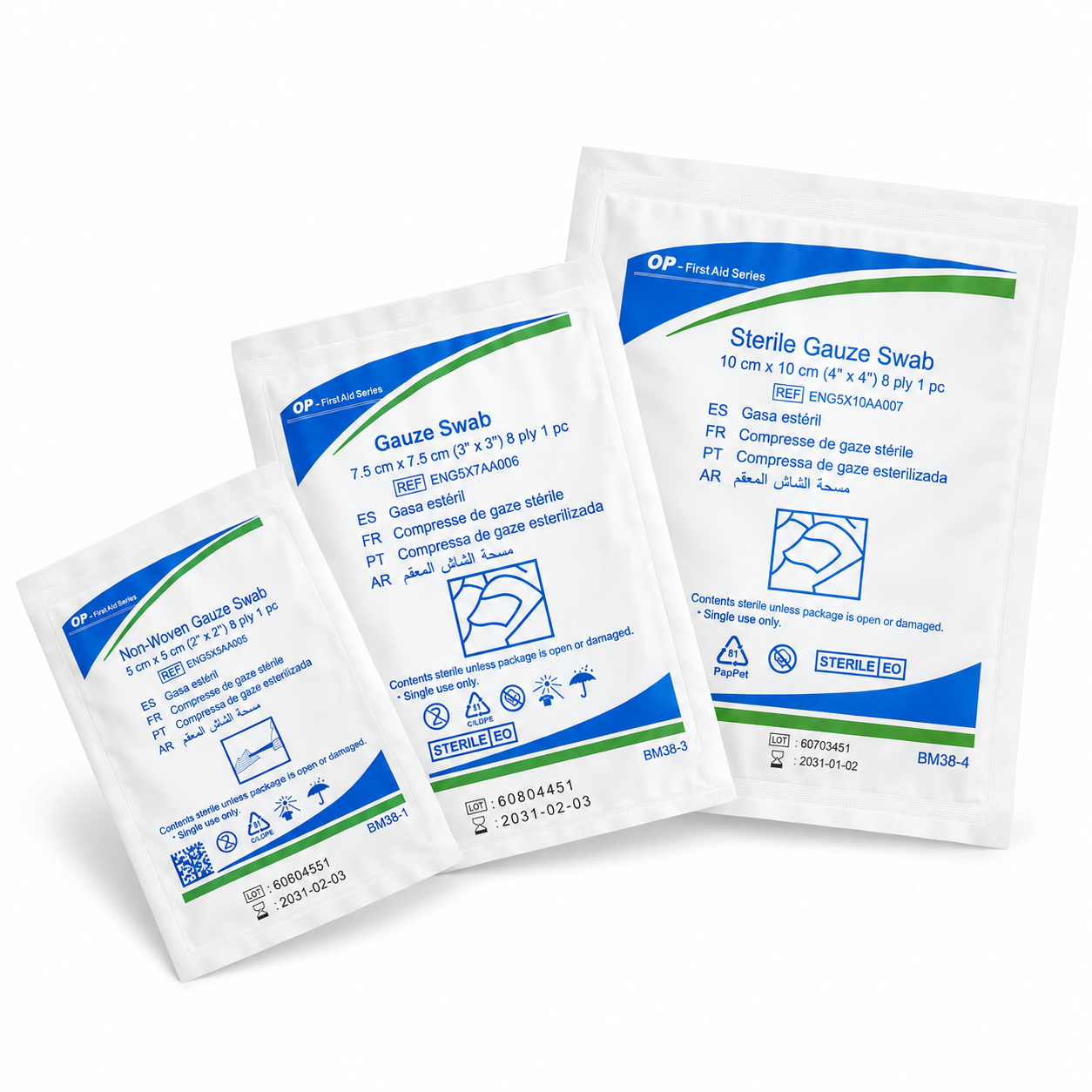 R002 Sterile Gauze Swabs specification