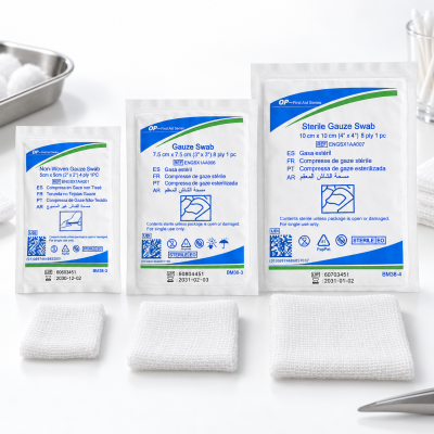 Sterile Gauze Swabs | Custom Sizes | OEM First Aid Refill Supply