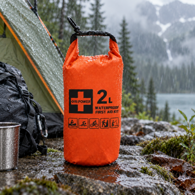 Waterproof First Aid Dry Bag | 2L Roll-Top Kit | Camping & Kayaking
