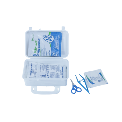 Workplace First Aid Kit 10-Person | Compact Plastic Medical Box | Office Home Auto Emergency Kit OEM